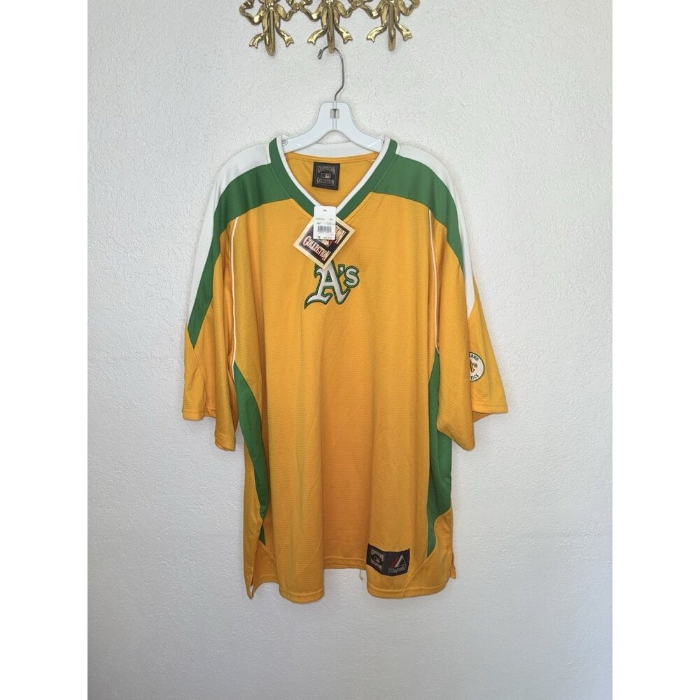 ⚾️ Oakland A's Vintage 2008 Jersey - Cooperstown Collection - NEW Tags 2XL K - Picture 2 of 11